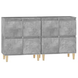 ZNTS Sideboards 2 pcs Concrete Grey 60x35x70 cm Engineered Wood 3185755
