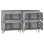 ZNTS Sideboards 2 pcs Concrete Grey 60x35x70 cm Engineered Wood 3185755