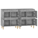 ZNTS Sideboards 2 pcs Concrete Grey 60x35x70 cm Engineered Wood 3185755