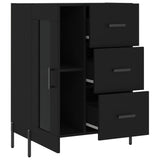 ZNTS Sideboard Black 69.5x34x90 cm Engineered Wood 828053
