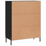 ZNTS Sideboard Black 69.5x34x90 cm Engineered Wood 828053