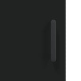 ZNTS Sideboard Black 69.5x34x90 cm Engineered Wood 828053