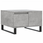 ZNTS Coffee Table Concrete Grey 55x55x36.5 cm Engineered Wood 830768