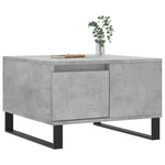 ZNTS Coffee Table Concrete Grey 55x55x36.5 cm Engineered Wood 830768