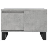 ZNTS Coffee Table Concrete Grey 55x55x36.5 cm Engineered Wood 830768
