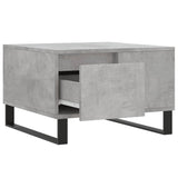 ZNTS Coffee Table Concrete Grey 55x55x36.5 cm Engineered Wood 830768