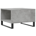 ZNTS Coffee Table Concrete Grey 55x55x36.5 cm Engineered Wood 830768