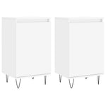 Sideboards 2 pcs White 40x35x70 cm Engineered Wood 831053