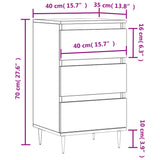 ZNTS Sideboard Concrete Grey 40x35x70 cm Engineered Wood 831088