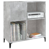 ZNTS Record Cabinet Concrete Grey 84.5x38x89 cm Engineered Wood 832001