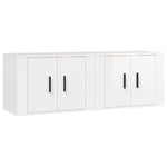 ZNTS Wall-mounted TV Cabinets 2 pcs High Gloss White 57x34.5x40 cm 3188336