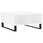 ZNTS Coffee Table High Gloss White 60x60x30 cm Engineered Wood 827046