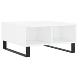 ZNTS Coffee Table High Gloss White 60x60x30 cm Engineered Wood 827046
