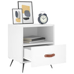 ZNTS Bedside Cabinets 2 pcs White 40x35x47.5 cm Engineered Wood 827373