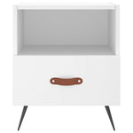 ZNTS Bedside Cabinets 2 pcs White 40x35x47.5 cm Engineered Wood 827373