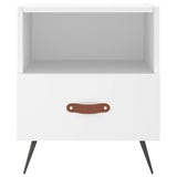 ZNTS Bedside Cabinets 2 pcs White 40x35x47.5 cm Engineered Wood 827373
