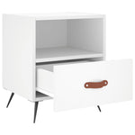 ZNTS Bedside Cabinets 2 pcs White 40x35x47.5 cm Engineered Wood 827373