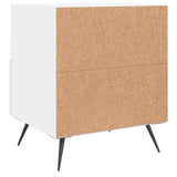ZNTS Bedside Cabinets 2 pcs White 40x35x47.5 cm Engineered Wood 827373