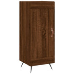 ZNTS Highboard Brown Oak 34.5x34x180 cm Engineered Wood 3190060