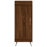 ZNTS Highboard Brown Oak 34.5x34x180 cm Engineered Wood 3190060
