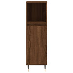 ZNTS 3 Piece Bathroom Furniture Set Brown Oak Engineered Wood 3190274
