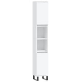 ZNTS 3 Piece Bathroom Furniture Set White Engineered Wood 3190283