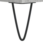 ZNTS 3 Piece Bathroom Furniture Set Concrete Grey Engineered Wood 3190303