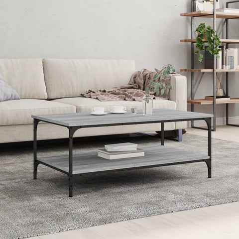 ZNTS Coffee Table Grey Sonoma 100x55x40 cm Engineered Wood 832836