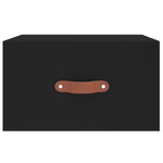 ZNTS Wall-mounted Bedside Cabinets 2 pcs Black 35x35x20 cm 829775