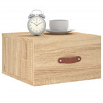 ZNTS Wall-mounted Bedside Cabinets 2 pcs Sonoma Oak 35x35x20 cm 829779