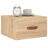 ZNTS Wall-mounted Bedside Cabinets 2 pcs Sonoma Oak 35x35x20 cm 829779