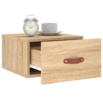 ZNTS Wall-mounted Bedside Cabinets 2 pcs Sonoma Oak 35x35x20 cm 829779