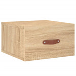 ZNTS Wall-mounted Bedside Cabinets 2 pcs Sonoma Oak 35x35x20 cm 829779
