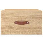 ZNTS Wall-mounted Bedside Cabinets 2 pcs Sonoma Oak 35x35x20 cm 829779