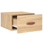 ZNTS Wall-mounted Bedside Cabinets 2 pcs Sonoma Oak 35x35x20 cm 829779