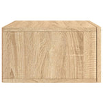 ZNTS Wall-mounted Bedside Cabinets 2 pcs Sonoma Oak 35x35x20 cm 829779