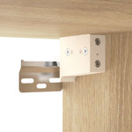 ZNTS Wall-mounted Bedside Cabinets 2 pcs Sonoma Oak 35x35x20 cm 829779