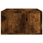 ZNTS Wall-mounted Bedside Cabinets 2 pcs Smoked Oak 35x35x20 cm 829783