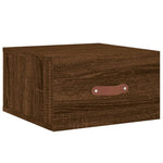 ZNTS Wall-mounted Bedside Cabinets 2 pcs Brown Oak 35x35x20 cm 829787