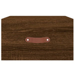 ZNTS Wall-mounted Bedside Cabinets 2 pcs Brown Oak 35x35x20 cm 829787