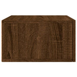 ZNTS Wall-mounted Bedside Cabinets 2 pcs Brown Oak 35x35x20 cm 829787