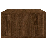 ZNTS Wall-mounted Bedside Cabinets 2 pcs Brown Oak 35x35x20 cm 829787