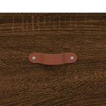 ZNTS Wall-mounted Bedside Cabinets 2 pcs Brown Oak 35x35x20 cm 829787