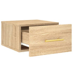 ZNTS Wall-mounted Bedside Cabinets 2 pcs Sonoma Oak 35x35x20 cm 829795