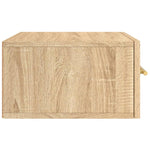 ZNTS Wall-mounted Bedside Cabinets 2 pcs Sonoma Oak 35x35x20 cm 829795