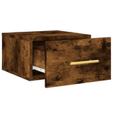 ZNTS Wall-mounted Bedside Cabinets 2 pcs Smoked Oak 35x35x20 cm 829799