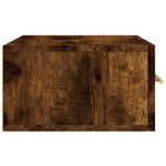 ZNTS Wall-mounted Bedside Cabinets 2 pcs Smoked Oak 35x35x20 cm 829799