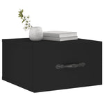 ZNTS Wall-mounted Bedside Cabinets 2 pcs Black 35x35x20 cm 829807
