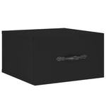 ZNTS Wall-mounted Bedside Cabinets 2 pcs Black 35x35x20 cm 829807