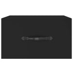 ZNTS Wall-mounted Bedside Cabinets 2 pcs Black 35x35x20 cm 829807